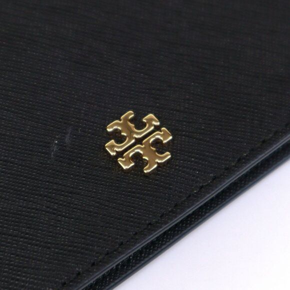 NWT Tory Burch Emerson Slim Wristlet Envelope Wallet in Black - Picture 9 of 9